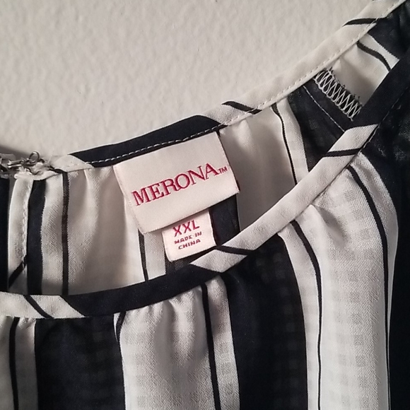 Merona Peplum Blouse xxl - Picture 3 of 5